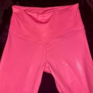 NWOT Hot Pink Liquid Leggings